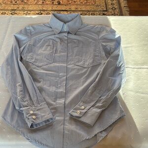 Barbara Bui Light Blue Pinstripe Button-Down Shirt